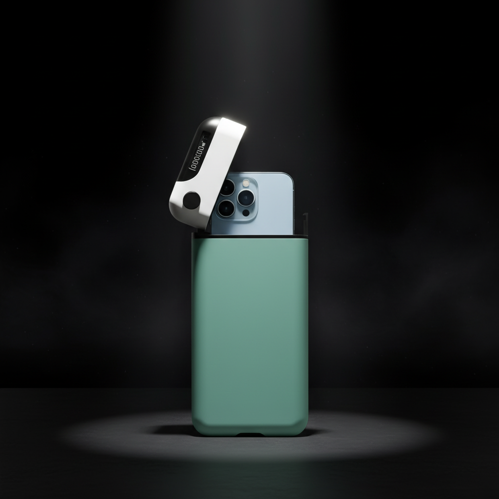 MentorWave Phone Lockbox Open - Cinematic Drama
